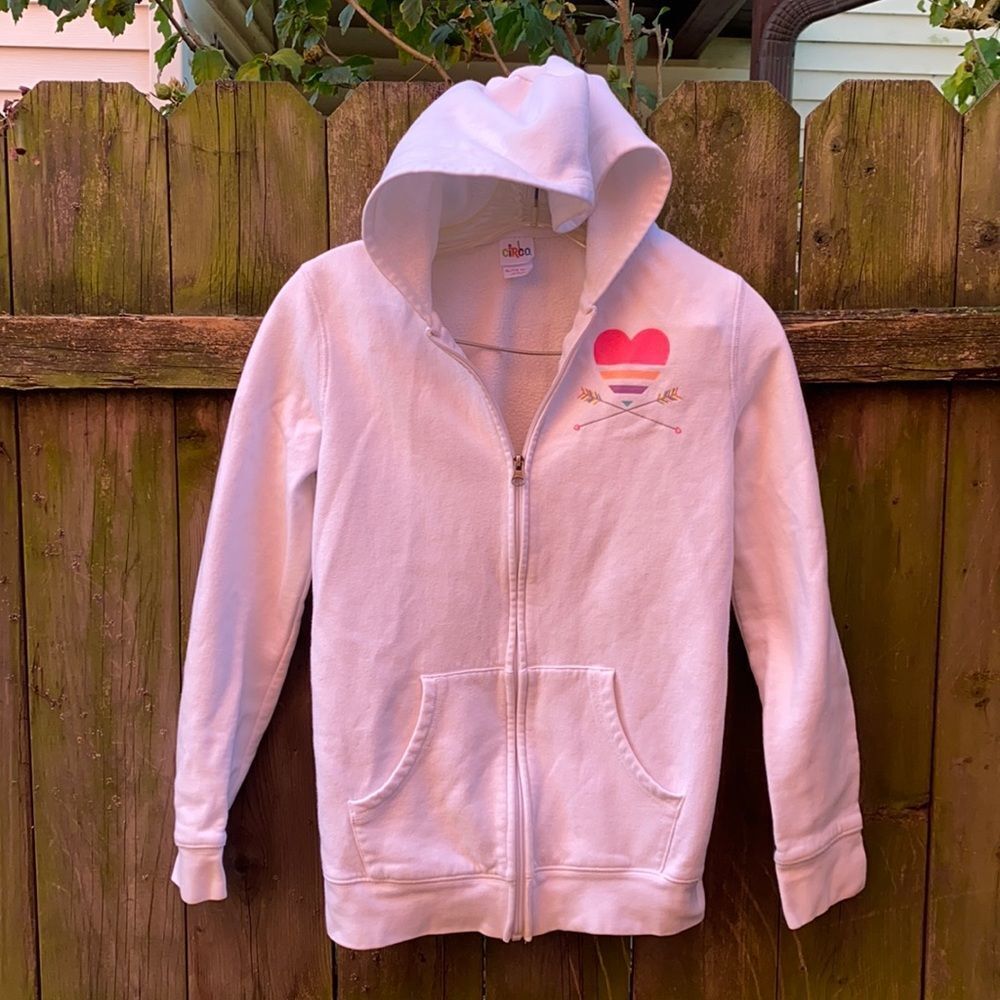 White hoodie sz. XL